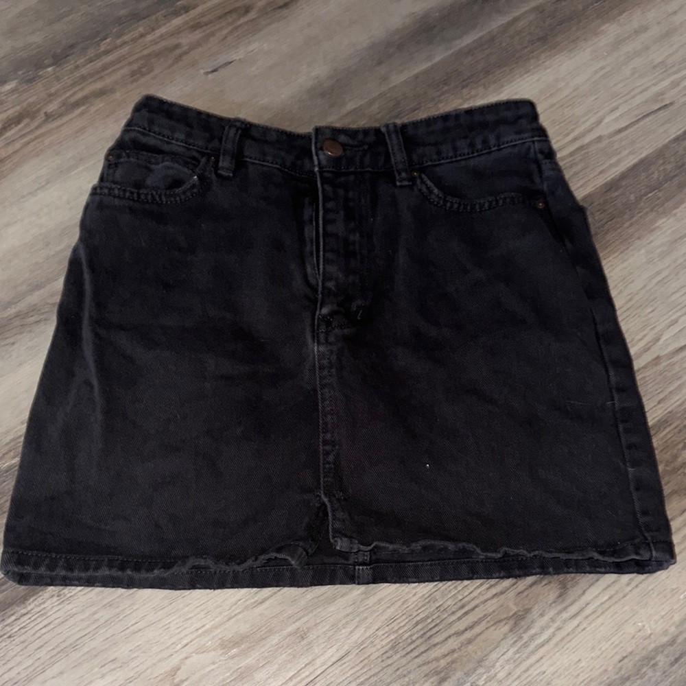 Billabong Black A-Line Mini Skirt Casual